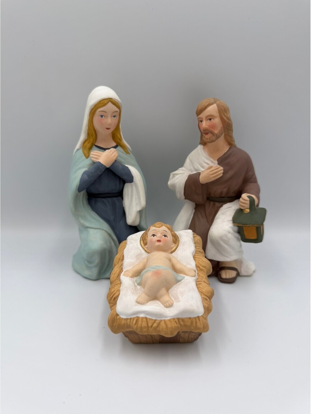 Vintage HOMCO 5204 Holy Family Nativity Mary Joseph Baby Jesus Set
